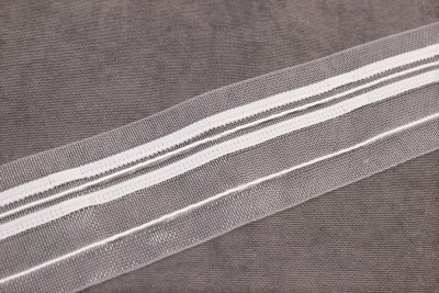 Лента шторная Бантовая Капроновая 6см Прозрачный - изображение