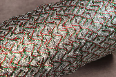 Вьюнок 8мм с метанитом Серебро/красный/зеленый - изображение