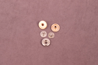 Кнопки пробивные потайные 12,5мм Альфа Золото матовый - изображение