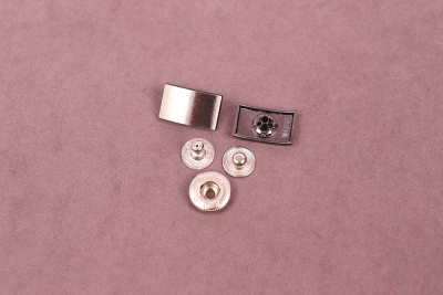 Кнопки пробивные 12*20мм декоративная Альфа Т.Никель - изображение