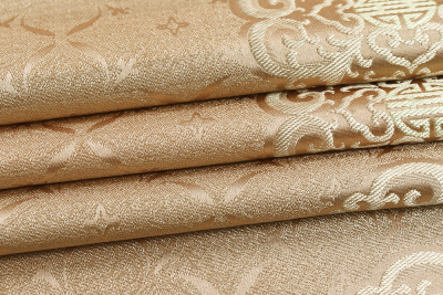 Жаккард монгольский ажурный медальон Бежевый - изображение