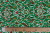 Штапель набивной 11977 Орнамент на зеленом Штапель набивной 11977 Орнамент на зеленом