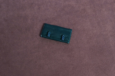 Застежка для бюстгальтера 32мм 3ряда 2крючка Глубокий океан - изображение