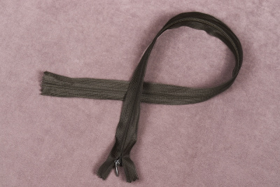 Молния потайная 50см нейлон Т.Хаки 328 - изображение