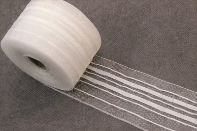 Лента шторная Равномерная 6см капроновая Прозрачный - изображение