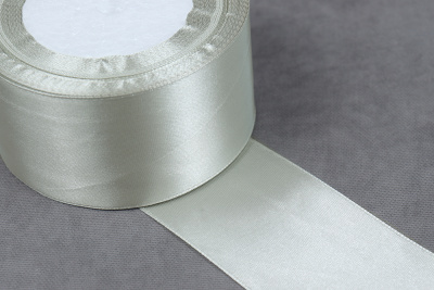 Лента атласная 50мм Св.Серый Н37 - изображение