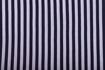 Кулирная гладь Тельняшка т.синий/белый - изображение