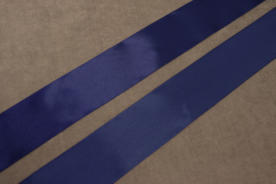 Лента атласная 50мм Т.Синий Н37 - изображение