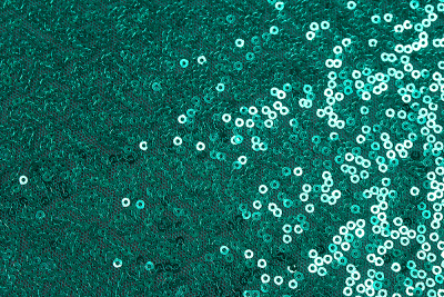 Пайетки на сетке Изумрудный - изображение