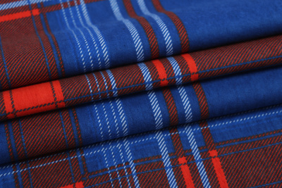 Фланель клетка Красный/синий - изображение