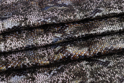 Стежка курточная сендвич Звериный принт Коричневый/хаки - изображение