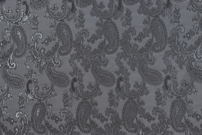 Подклад вискоза-жаккард Огурцы Т-528 Серый - изображение