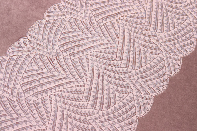 Кружево 230мм эластичное Розовый - изображение