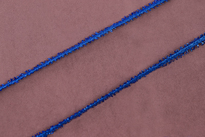 Тесьма 10мм Сороконожка Синий - изображение