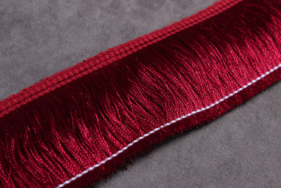 Бахрома 40мм Бордовый - изображение