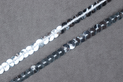 Пайетки на нитке 6мм  Серебро - изображение