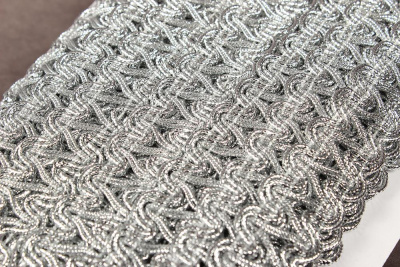 Тесьма 22мм плетеная Серебро - изображение