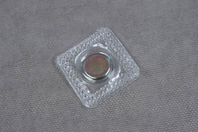 Кнопка магнитная 13мм потайная Никель/Золото - изображение