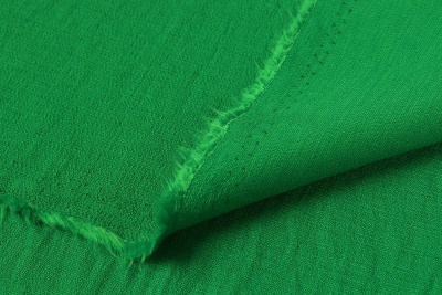 Вискоза фактурная 27911 Ярко-зеленый - изображение
