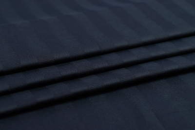 Страйп-сатин 130 гр/м.кв.240 Мелкая полоска 1*1 Индиго - изображение