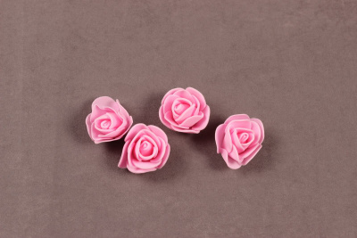 Роза 35мм из фоамирана Т.розовый - изображение