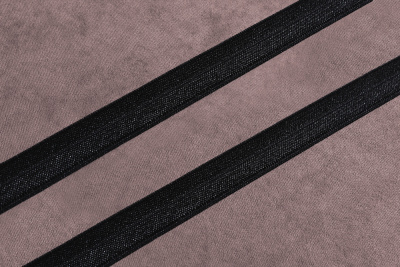 Трикотажная бейка 15мм блестящая Черный - изображение