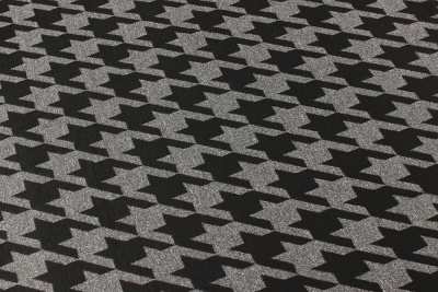 Трикотаж гусиная лапка 2311 Черный/серый Трикотаж гусиная лапка 2311 Черный/серый - изображение