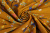 Шелк-сатин 10922 Цветы на т.горчичном