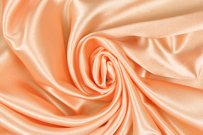 Атлас однотонный 0017 Йоко-йоко Ярко-персиковый - изображение