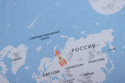 Поплин набивной 220 Традиция  Марс - изображение