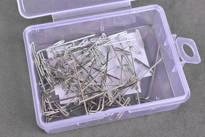 Булавка портновская 32мм т-образная в пластиковой упаковке 50шт Никель - изображение