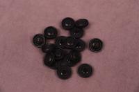 Кнопки пробивные 15мм декоративная Пуговица Черный матовый(96423.15.579) - Сибтекстиль(1)