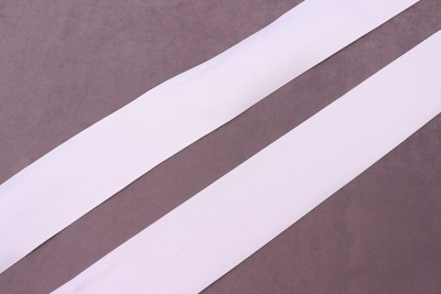 Тесьма эластичная 70мм Белый - изображение