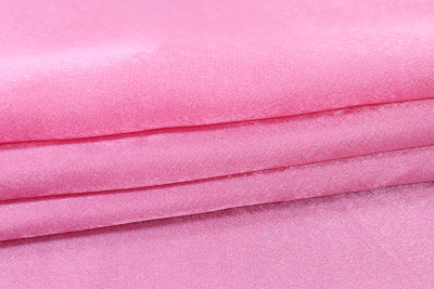 Креп-сатин однотонный Розовый - изображение