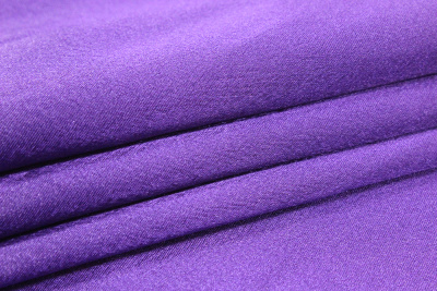 Креп-сатин однотонный Фиолетовый 009 - изображение