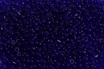Бисер 12/0 прозрачный Синий - изображение