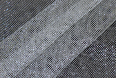 Фатин средней жесткости металлик Серый - изображение