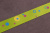 Репсовая лента с рисунком 25мм Круги Зеленый/синий/желтый/т.розовый