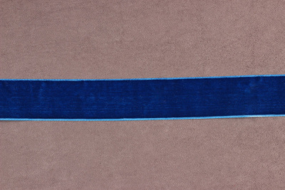 Лента бархатная 25мм Синий 47 - изображение