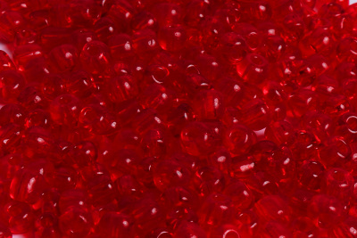 Бисер 7/0 прозрачный Красный - изображение