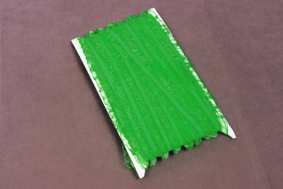 Резинка-рюша 25мм двухстороняя Зеленый - изображение