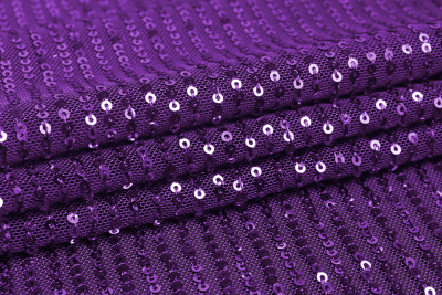 Пайетки на сетке Фиолетовый - изображение