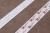 Репсовая лента с рисунком 15мм Сердечки Белый/коричневый