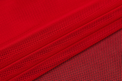 Сетка-стрейч 17 Красный - изображение