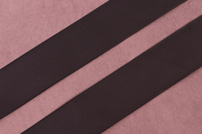 Репсовая лента 38мм Черный - изображение