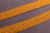 Тесьма 30мм плетеная Золото/оранжевый