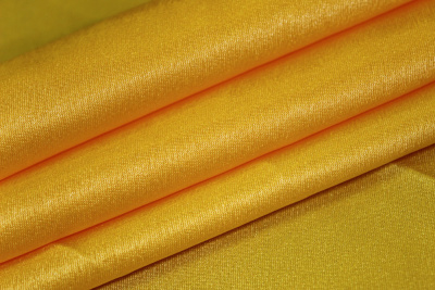 Креп-сатин однотонный Желтый - изображение