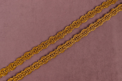 Тесьма 18мм плетеная Золото - изображение