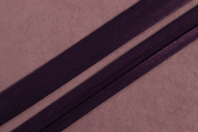 Атласная косая бейка 15мм Баклажан 6070 - изображение