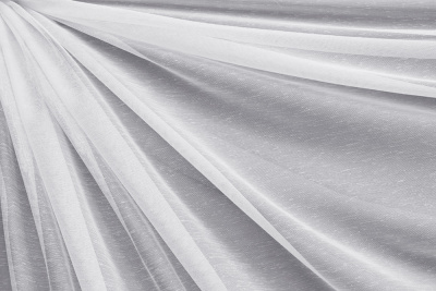 Тюль под лен дождик белый - изображение